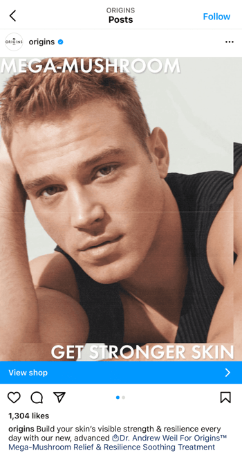 instagram ad with influencer