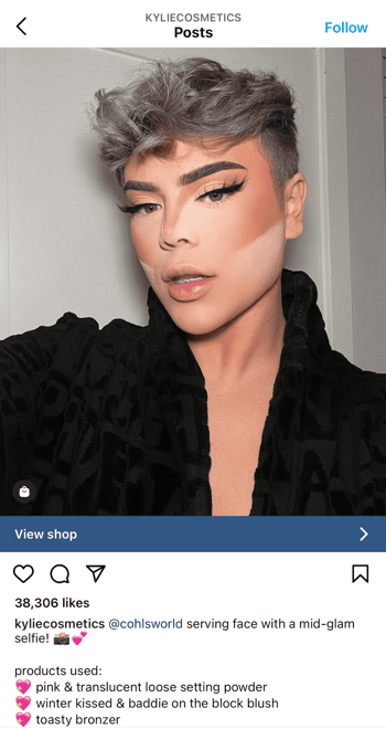 Kylie Cosmetics influencer