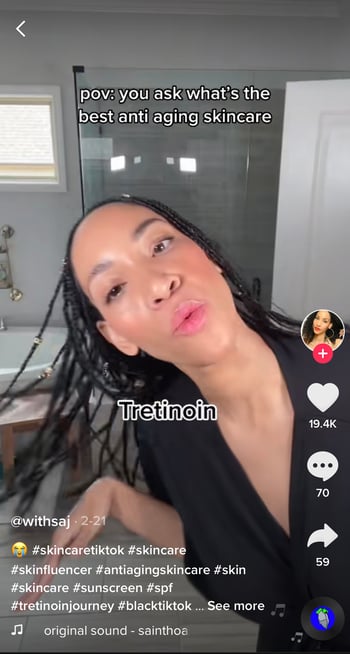 TikTok product recommendation 