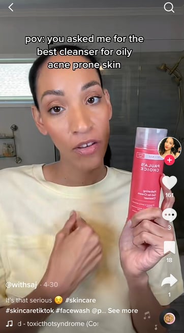 TikTok product recommendation 