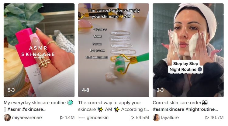 skincare tiktoks