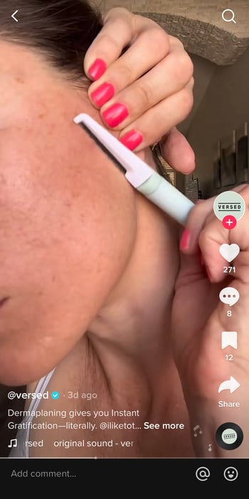 dermaplaning TikTok