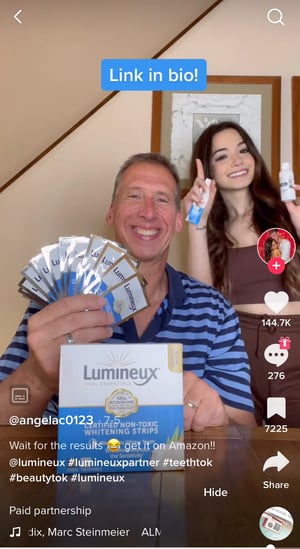 Lumineux tiktok