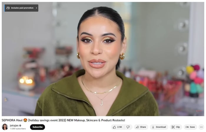 Sponsored Sephora video 2