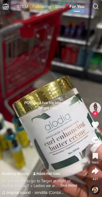 target retail influencer marketing example