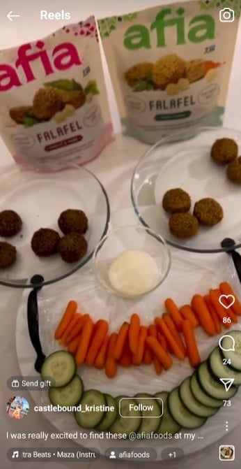 food retail influencer example