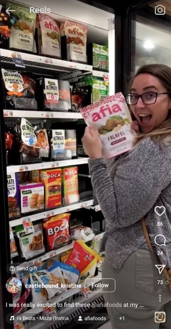 food retail influencer example