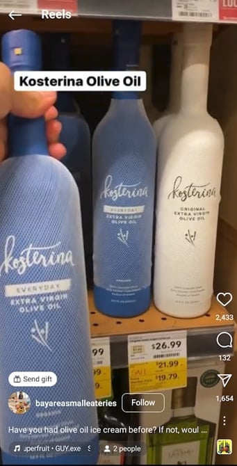 food retail influencer example