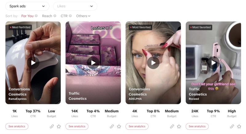 TikTok Spark Ad Examples