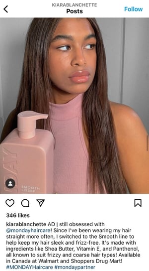 branded ad on instagram example