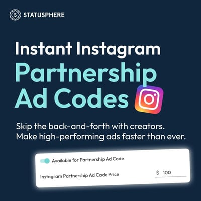 Partnership Ad Codes Feature