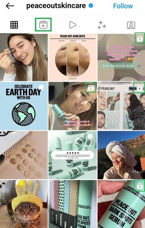 instagram reels in feed example