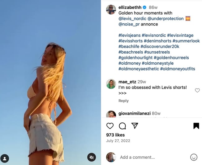 Levis product seeding example