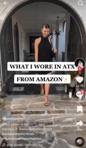 Amazon Influencer example