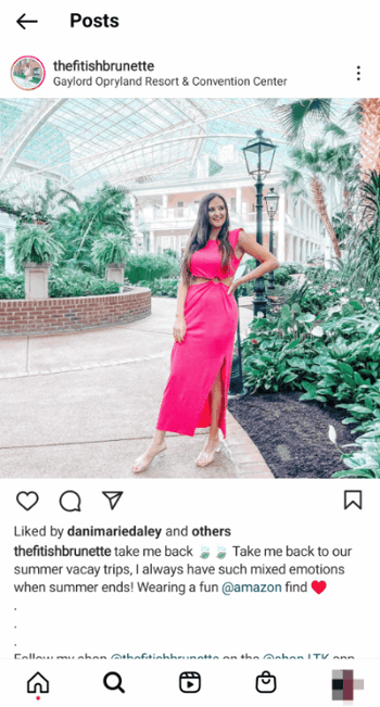 Amazon Influencer buyer's journey example