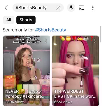 hashtag search example