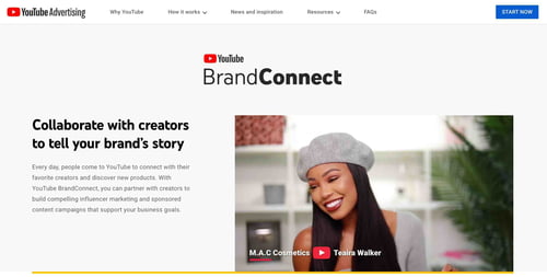 YouTube Creator marketplace preview