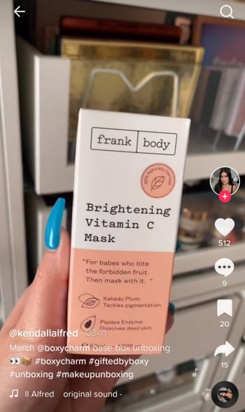 TikTok Gifted Post Example