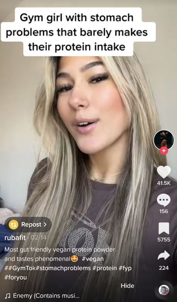 tiktok influencer post example