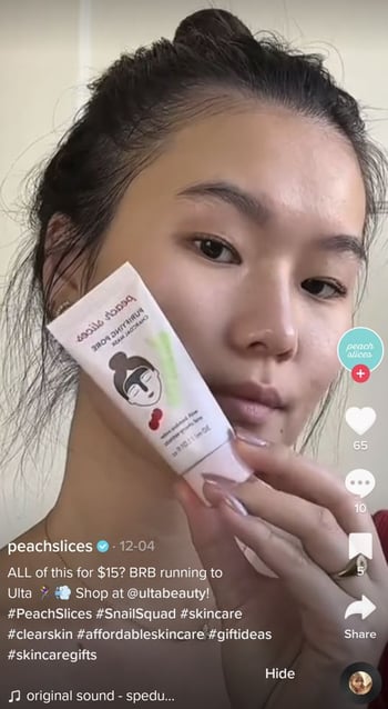 brand ugc creator example on tiktok