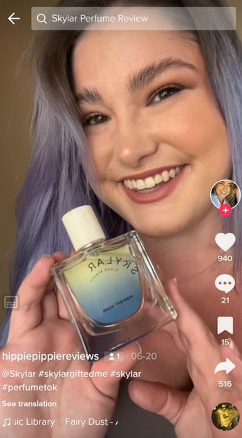 example of a gifted collaboration on tiktok