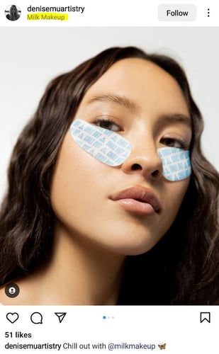 milk makeup instagram marketing example