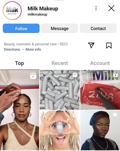 milk makeup geotag example