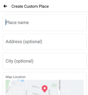 create custom place on instagram