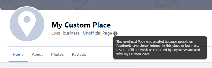 Step 8 Unclaimed Page Example