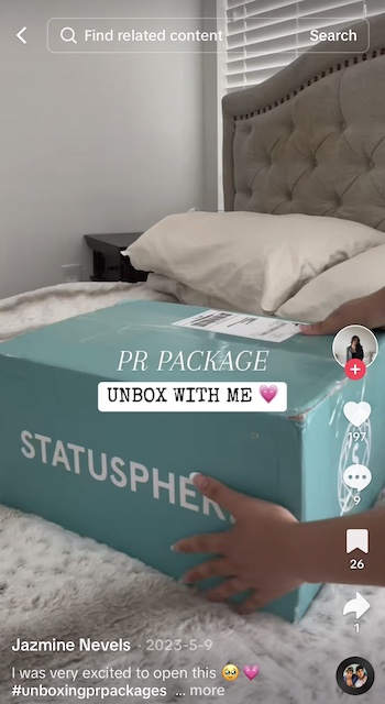 statusphere unboxing example