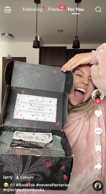 influencer seeding kit example on TikTok