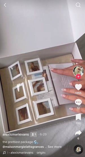 unboxing example on tiktok