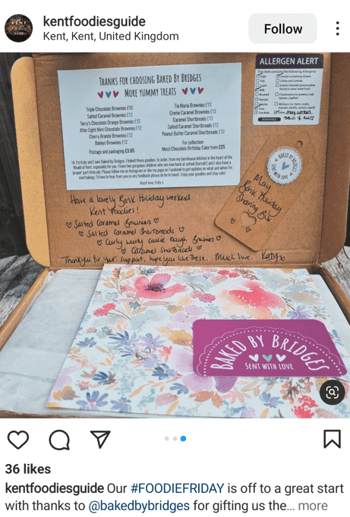 pr package thank you note example