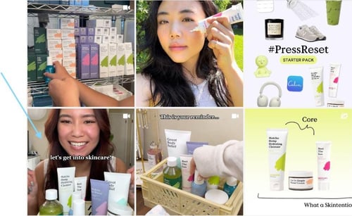 shoppable UGC example from krave beauty