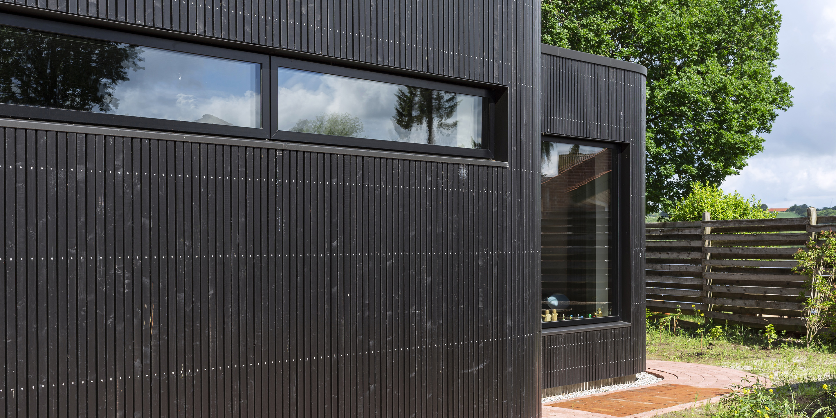 Arkitekttegnet tilbygning i træ