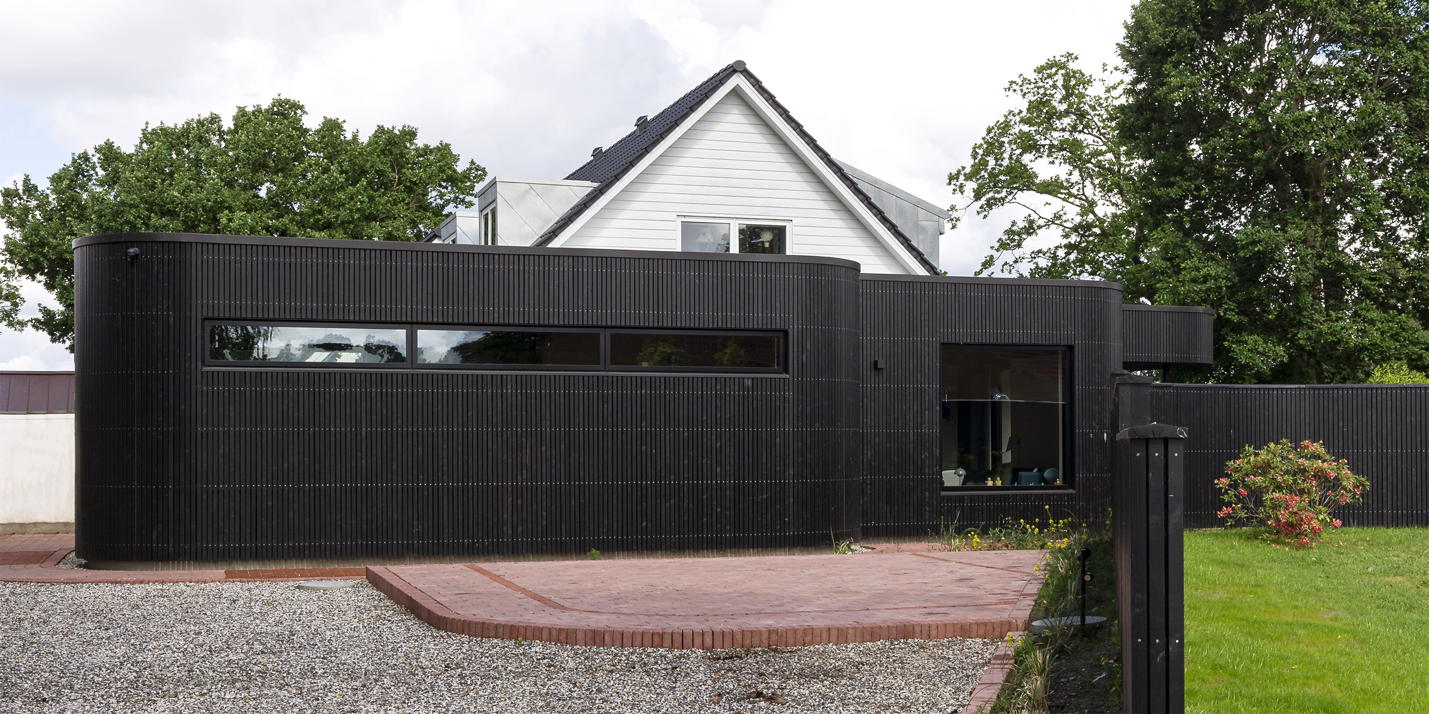 Arkitekttegnet tilbygning i træ