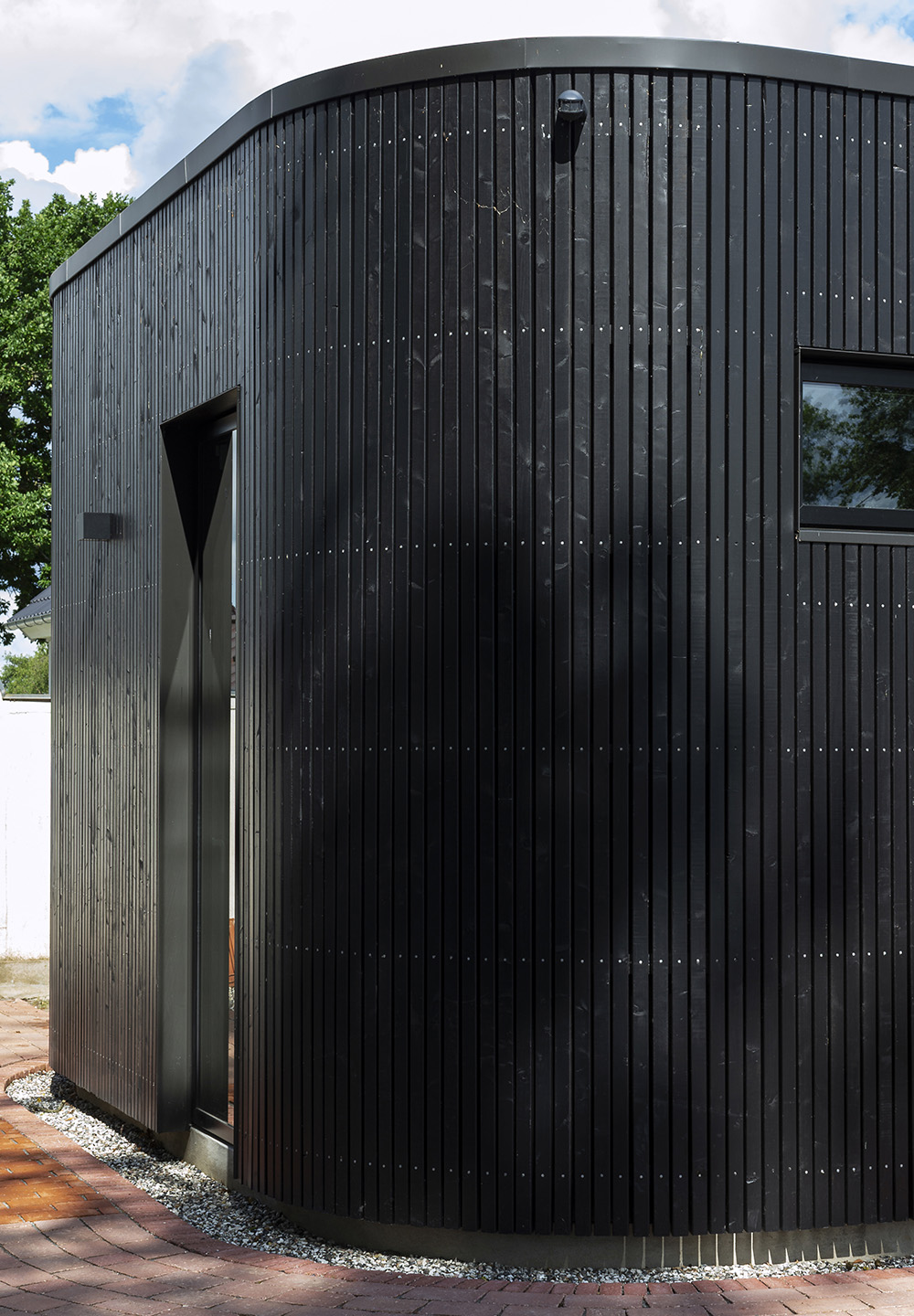 Arkitekttegnet tilbygning i træ