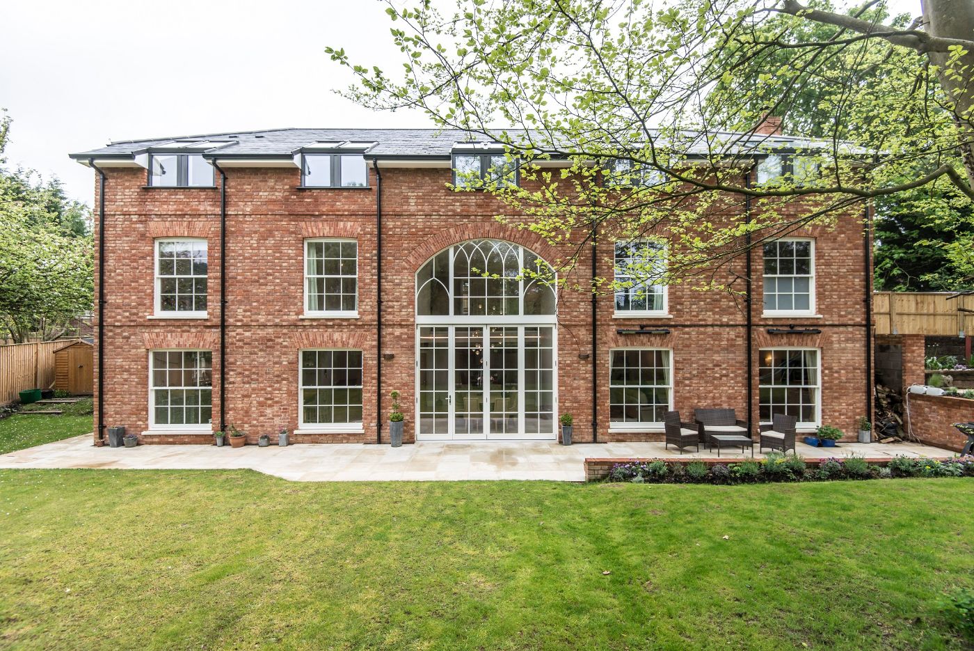 Brick family home with Polish Interior windows and doors
