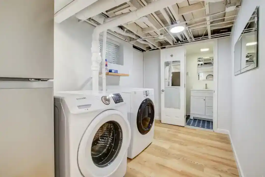 a bedroom with a walk-in closet