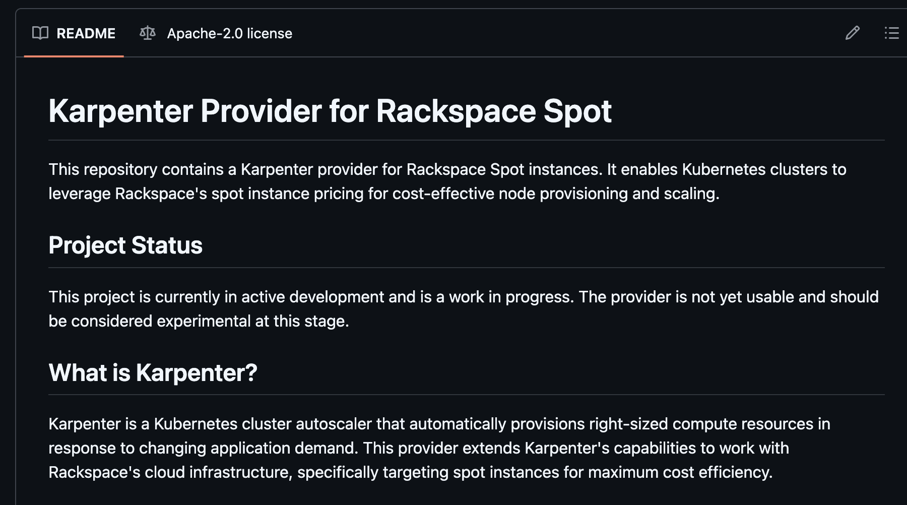 Karpenter Provider