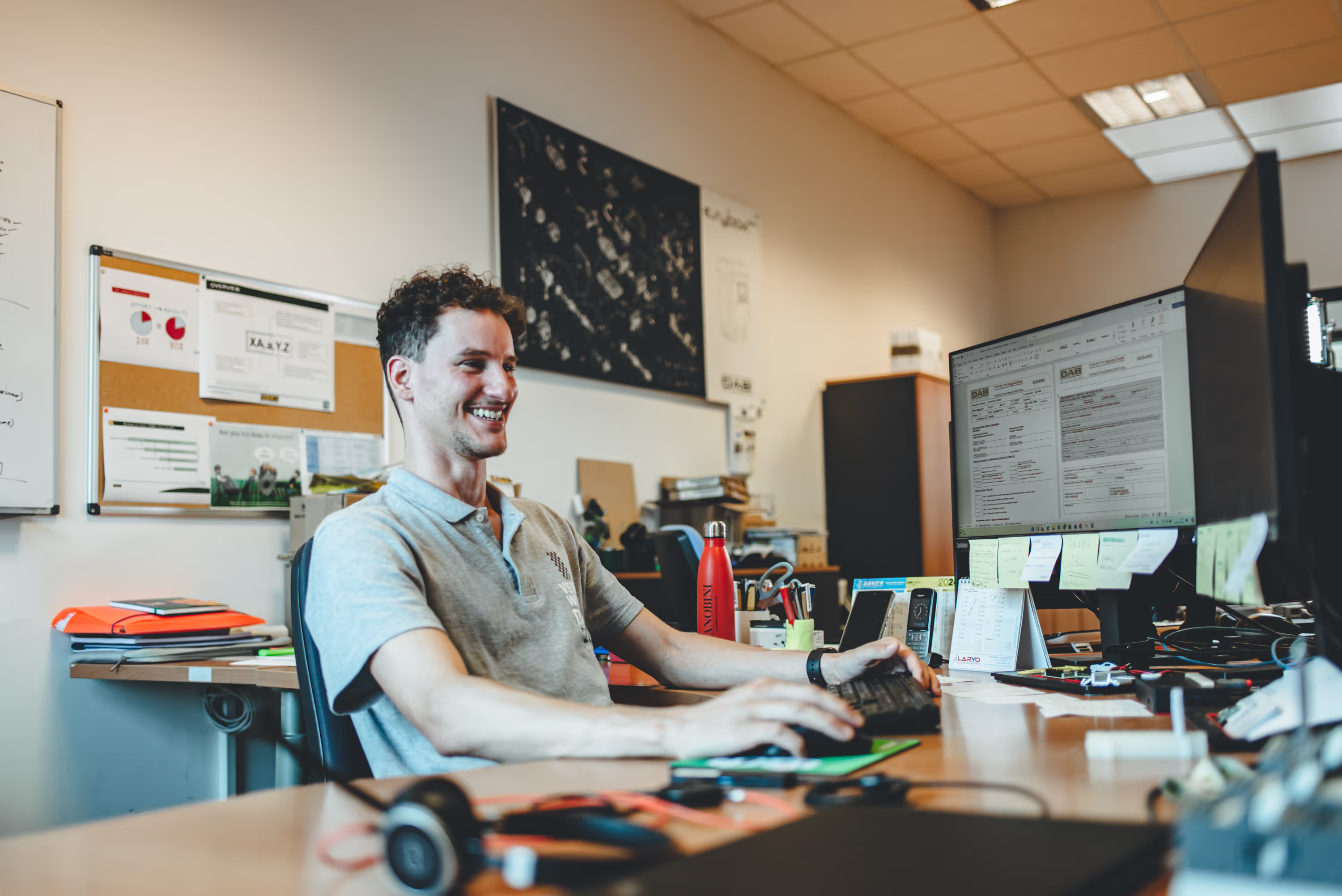 Man Working In Office