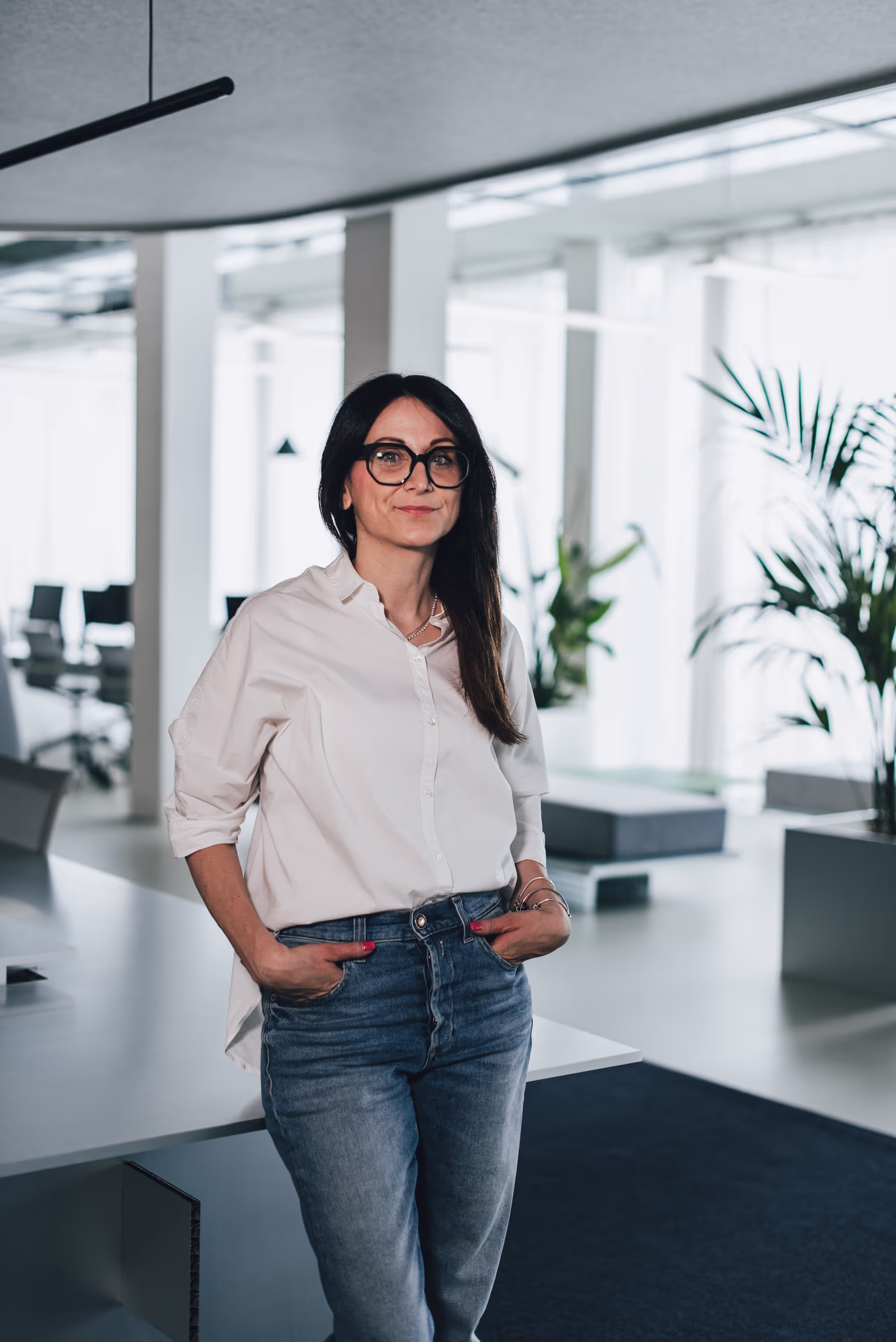 Woman In Modern Office