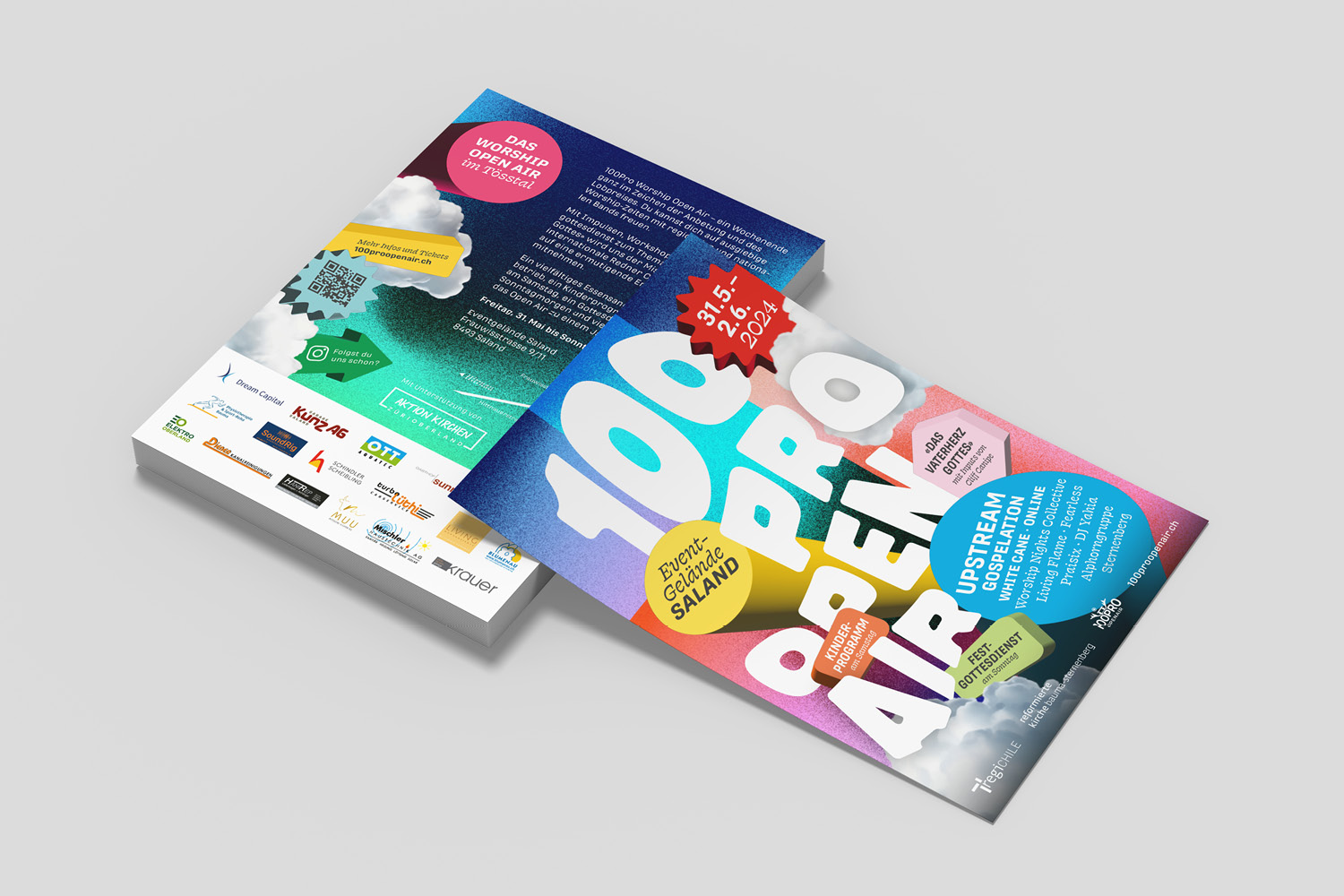 Flyergestaltung des Events in Saland