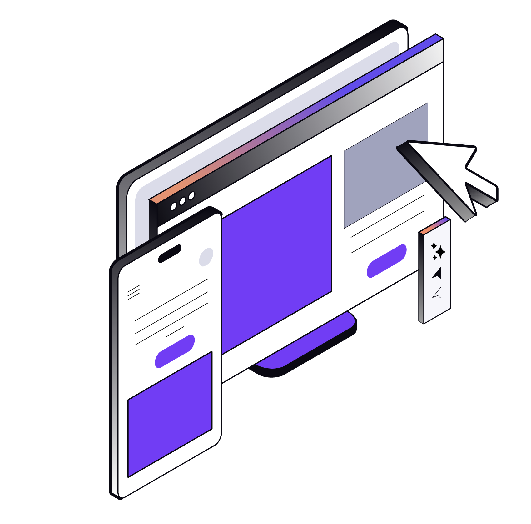 illustration courser on devices