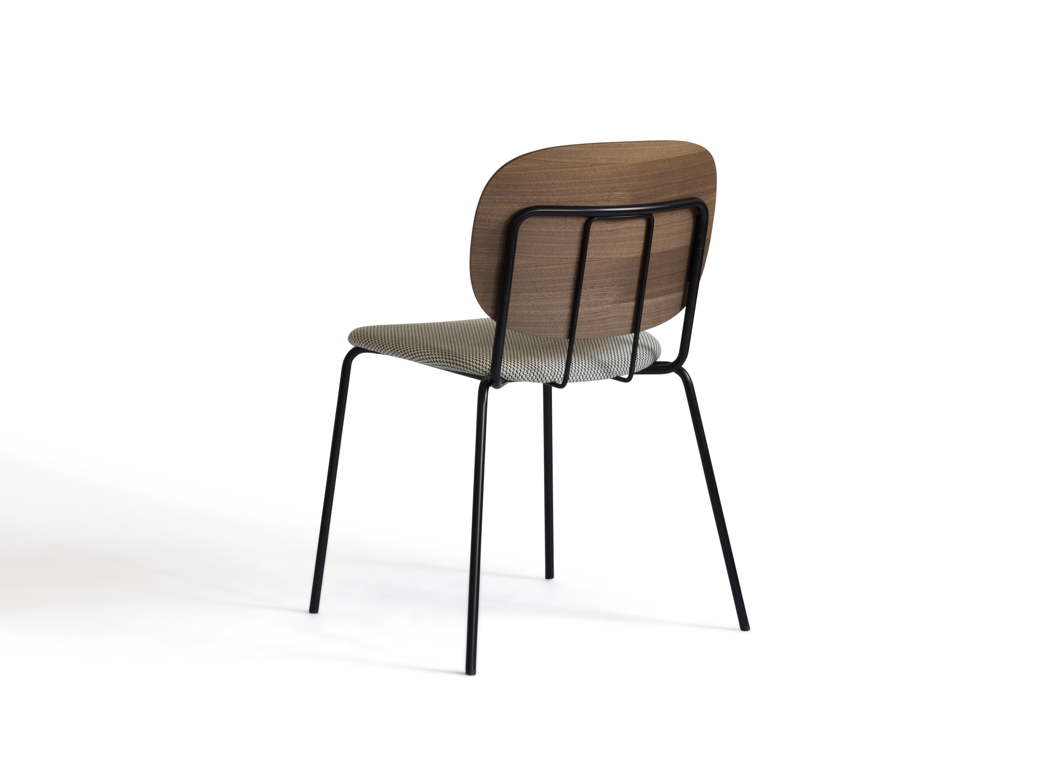 DC-01 FRAME: BLACK UPH SEAT: KVADRAT SERPENTINE 0928 + VENEER BACKREST: WALNUT 