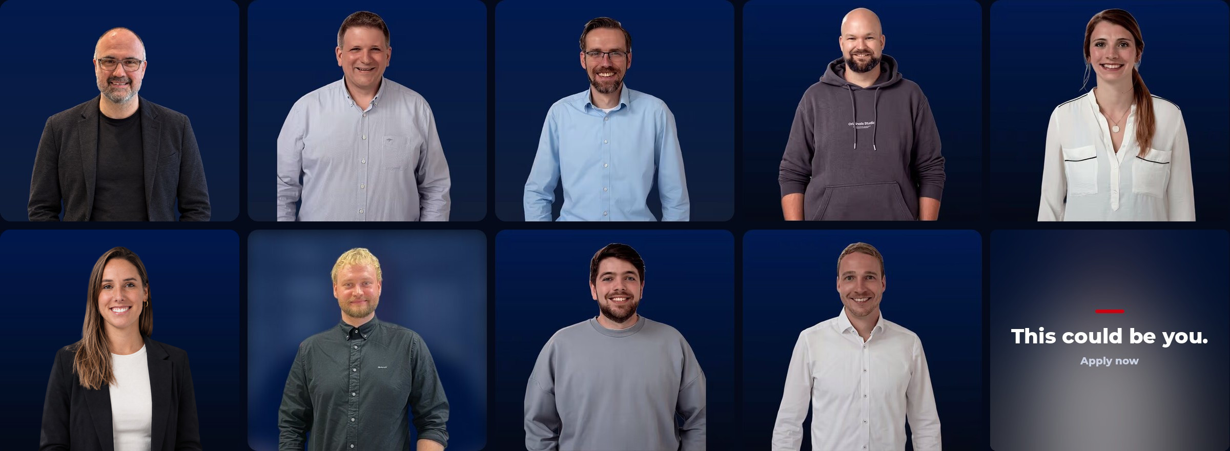 Collage: SAFETEE management, team leads and People & Culture
