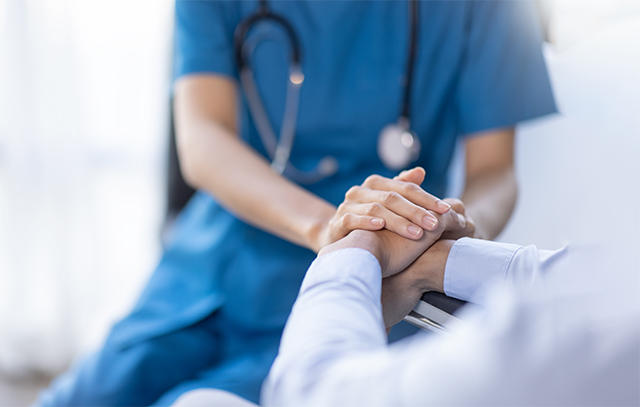 Doctor treating patient