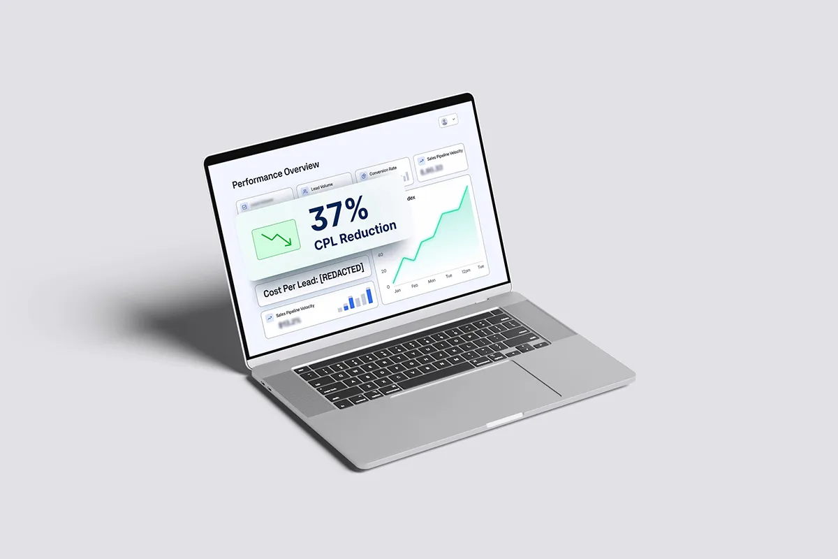 FinTech payment website shown on a laptop