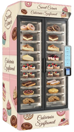 Automat vendingowy Anycake do sprzedaży ciast, wypieków i tortów