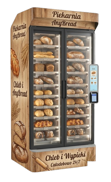 Anybread vending machine for selling fresh bread
